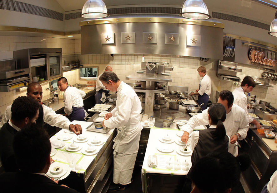 Thomas Keller in The French Laundry Kitchen